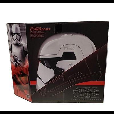 Disney Other | First Order Stormtrooper Electronic Helmet Star Wars The Black Series Disney New | Color: Black/Red/Tan | Size: One Size