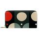 CWAGFEQZ Wallet for Men,Wallet Women,Leather Wallet,Wallet for Women,Black Red White Dots