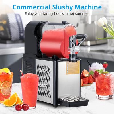 Commercial Slushie Machine - 0.8 Gal Self-Cleaning