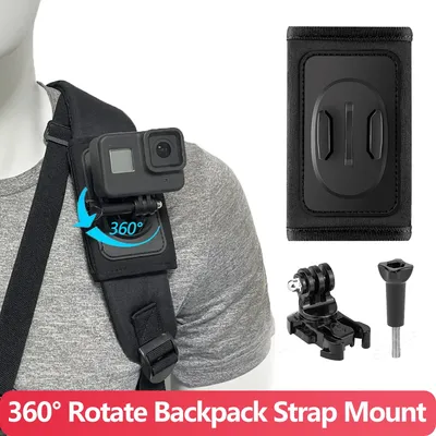 360 ° Drehung Rucksack Gurt halterung für Telefon Gopro Held 12 11 10 9 8 7 6 insta360 x3 sjcam eken dji osmo Action Cam Zubehör