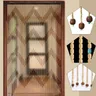 90x220cm 31 Strang Tür vorhang Holz perlen vorhang mit überbackenem Muster