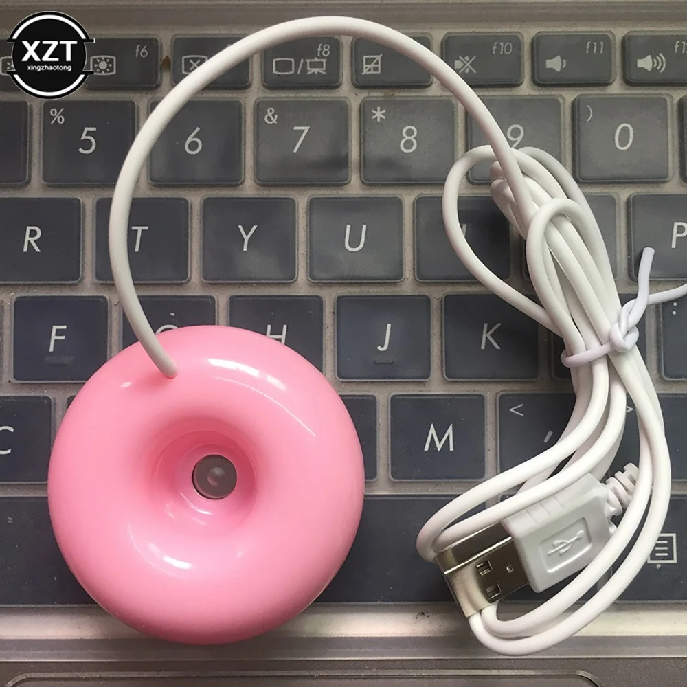 USB Mini Desktop Luftbefeuchter Kreative Donut Styling Luftbefeuchter Tragbare Luftreiniger Hause Lernen Büro Duft Diffusor Image