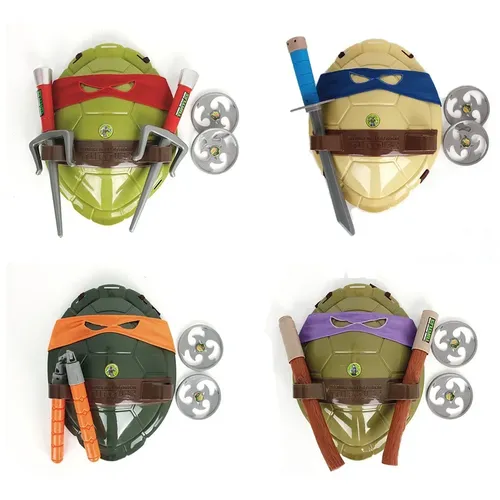 NEUE Turtles Rüstung Spielzeug Waffen Turtles Shell Kinder Geburtstag Geschenke Schöne Party Masken