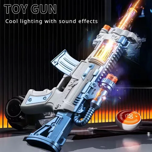 Sound effekt Spinning LED leuchten nicht brennende Spielzeug pistole ak47 Pistole Maschinenpistole