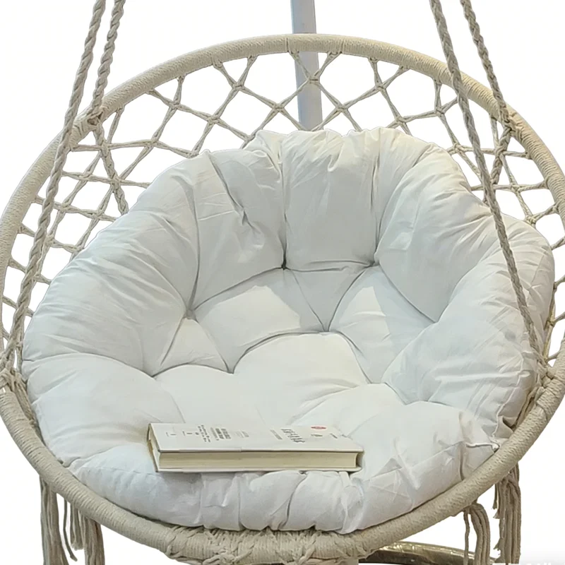 Kissen Kissen Sofa Pads Mit Quasten Für Hängen Hängematte Stuhl Schaukel Sitz Pads Ei Stuhl Kissen Im Freien Schaukel Sitz Kissen Image