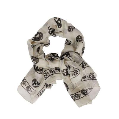 All-over Skull Print Scarf