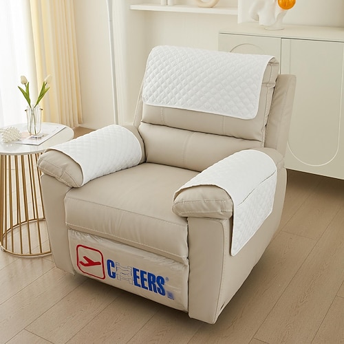 Sofa-Armlehnenbezug Couch-Armlehnenmatte Rückenlehnenbezug weicher Schutz für Stühle Couch Sofasessel Schonbezüge Liegesofa Image