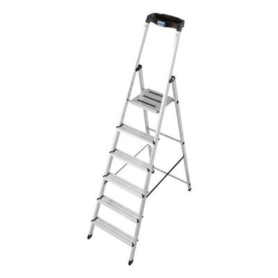 Krause Stehleiter »MONTO Safety« 6 Stufen silber, 210 cm