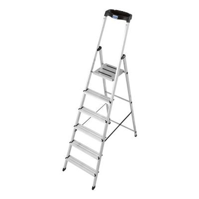 Stehleiter »MONTO Safety« 6 Stufen silber, Krause, 210 cm