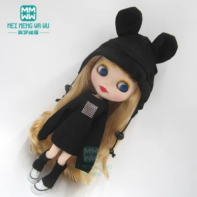 Blyth Doll Accessories Clothes Fashion Sweatshirt, Shoe Covers, Sneakers for Blyth Azone Doll