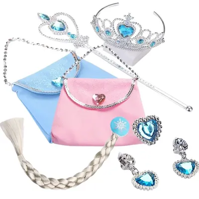 Girls Costume Party Jewelry Set Princess Accessories Kids Christmas Birthday Gifts Diamond