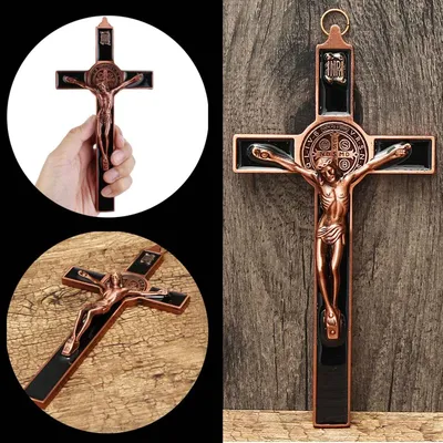 Church Relics Figurines Crucifix Jesus Christ On The Stand Cross Wall Crucifix Antique Home Chapel