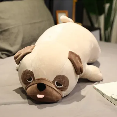 55cm-90cm Cute Animal Kawaii Pug Dog Plush Toys Sleep Pillow Kids Christmas Birthday Gift Child Girl