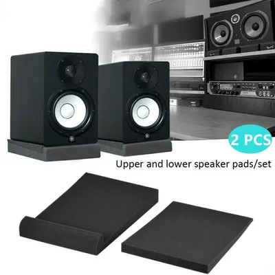 2pcs 30x20x4.5cm Sponge Studio Monitor Speaker Acoustic Isolation Foam Soundproof Isolator Pads High