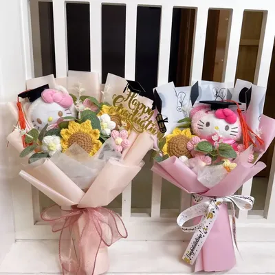 Cartoon Anime Series Plush Kids Toys Graduation Bouquet Children's Day Valentine's Day Birthday