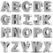 Silver Color Original Fit 925 Original Bracele Silver Classic 26 Letters Beads Charm Diy Women Pendan Jewelry