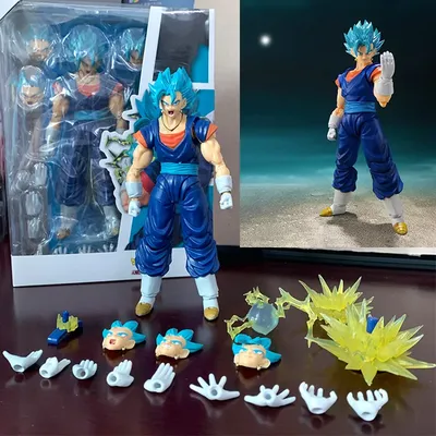 SHF Dragon Ball Super Saiyan Vegito Action Figure God Anime DragonBall Gokou Figurine Toy Christmas