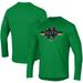Men's Under Armour Green Notre Dame Fighting Irish Team Stripe Performance Raglan Long Sleeve T-Shirt