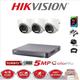 (3 Cameras, 2TB) HIKVISION CCTV SYSTEM 5MP DS-2CE72HFT-F KIT