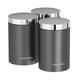 Morphy Richards 974067 Accents Kitchen Storage Canisters, Stainless Steel, Titanium, Set of 3