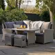 Pacific Lifestyle 6 Seater Outdoor Corner Set Rattan Garden Furniture Lounge Set