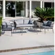 Pacific Lifestyle 4 Seater Grey Wicker Garden Furniture Set