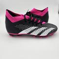 Adidas Shoes | Adidas Predator Accuracy.4 S Flexible Ground Soccer Cleats Men's Size 8 | Color: Black/Pink | Size: 8