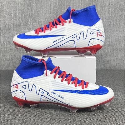 Nike Shoes | Nike Mercurial Superfly 9 Academy White Blue Soccer Cleats Mens 5.5 / Womens 7 | Color: Blue/White | Size: 5.5