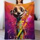 PAZZK Meerkat Blanket Soft Flannel Soft Blanket Gifts 3D Home Decoration For Bed Couch Sofa Chair Bed Blanket （150×200cm）