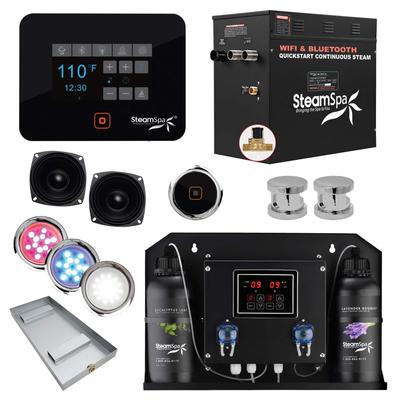 SteamSpa BKT1050-ADP Black Series WiFi and Bluetooth 10.5KW Quickstart