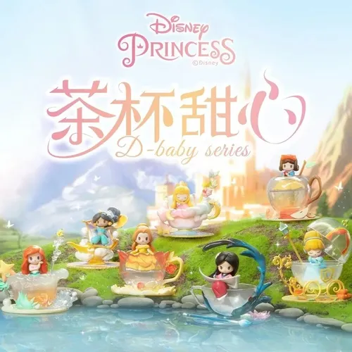 12cm heiße Disney Prinzessin D-Baby Tee tasse Schatz Serie Blind Box Spielzeug Kawaii Prinzessin