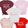 Bride And Team Bride Women's T-shirt Bachelorette Party Tee Bridal Shower Shirt Fashion Feminist
