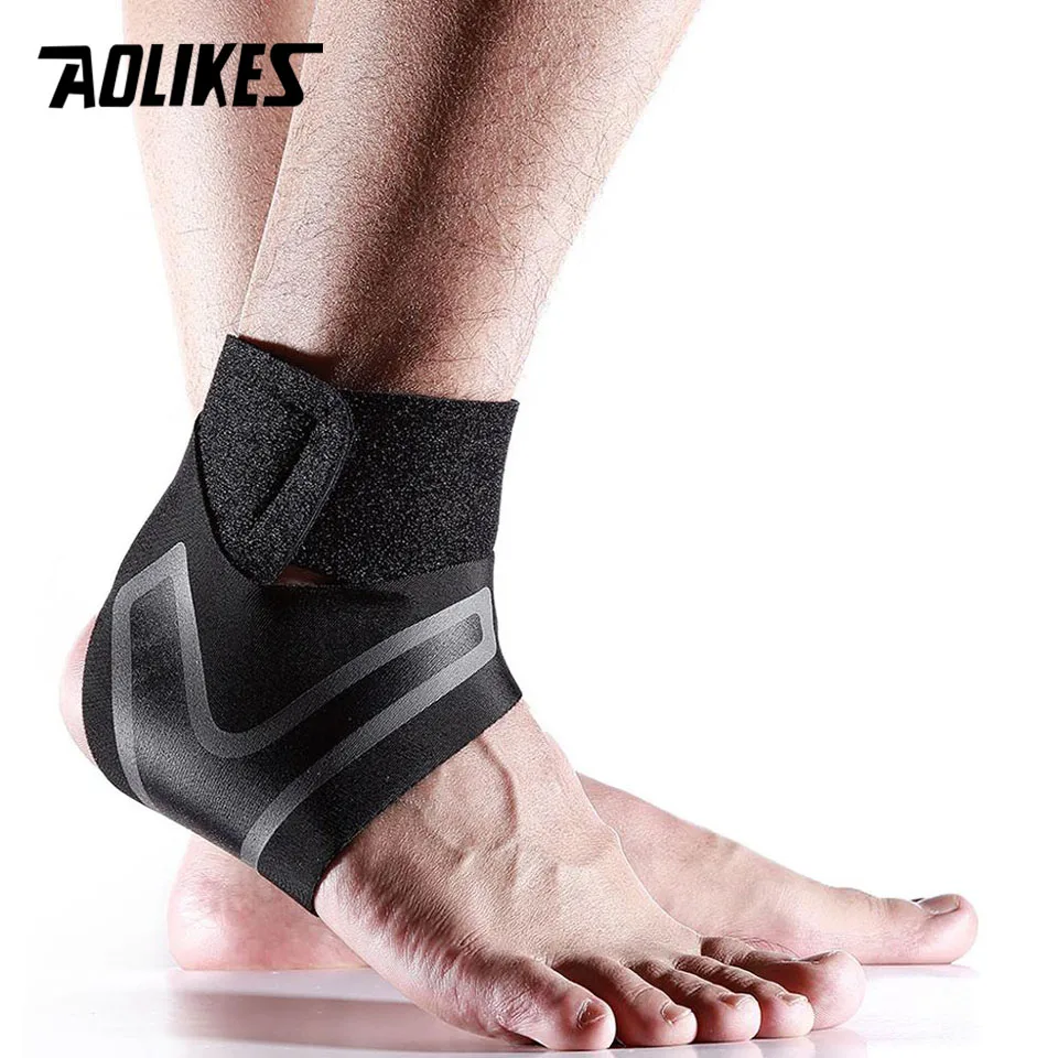 AOLIKES attelle de soutien de cheville, bandage de pied de Protection de réglage libre d'élasticité, bande de Protection de Fitness de Sport de prévention d'endurance