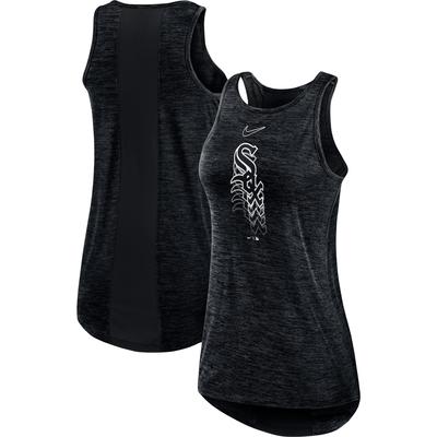 Nike Black Chicago White Sox Logo Fade High Neck Performance-Tanktop für Damen Image