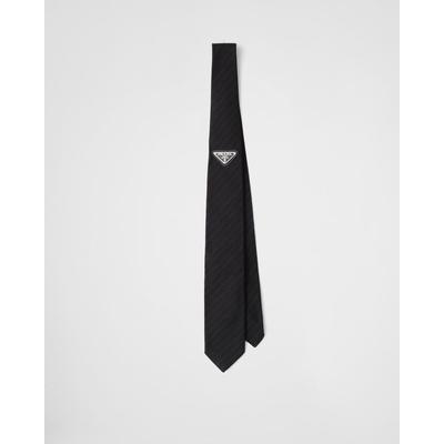 Silk Tie - White - Prada Ties