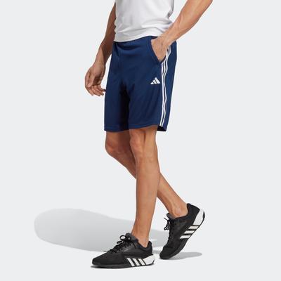 Shorts ADIDAS PERFORMANCE "TR-ES PIQ 3SHO", Herren, Gr. M, N-Gr, blau (dunkelblau, weiß), Obermaterial: 100% Polyester, clean, sportlich, Hosen Image