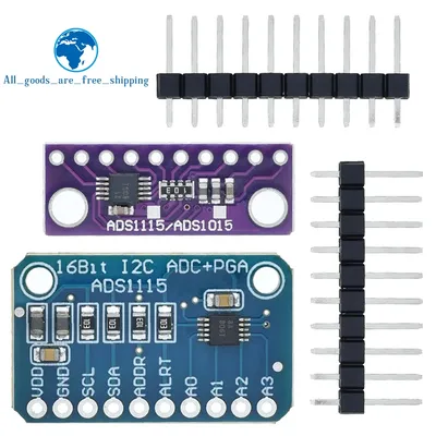 TZT 16 Bit I2C ADS1115 Module ADC 4 Channel with Pro Gain Amplifier