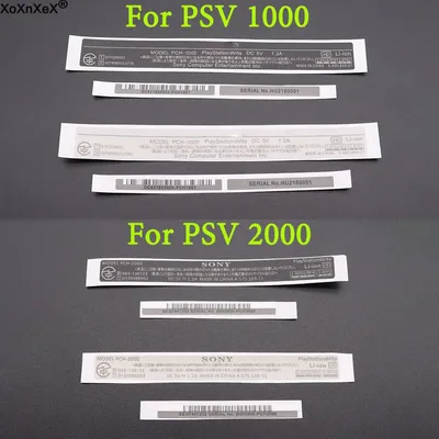 New Back Shell Stickers Lables Sticker Replacement For PS Vita 1000 For PSV 2000 PSV2000 1006 PCH-1000 Console