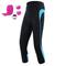 Damen Patchwork 3/4 Fahrradhose Fahhrad 3/4-Tights Mountainbike MTB Straßenradsport Sport 3D-Polster Schnelltrocknend Feuchtigkeitsableitend Atmungsaktiv Gelb Rosa Spandex Bekleidung Fahrradbekleidung