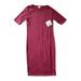 Lularoe Dresses | Lularoe Julia T-Shirt Dress Womens Medium Red Crewneck Casual Midi Usa Made Nwt | Color: Red | Size: M