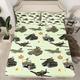 BATlaM War Theme Fitted Sheet Queen Size, Army Green Aircraft Tanks Bedding Set 3pcs for Kids Boys Room Decor, Retro Airplane Tans Bed Cover with 2 Pillowcases, Soft Polyester Bedding