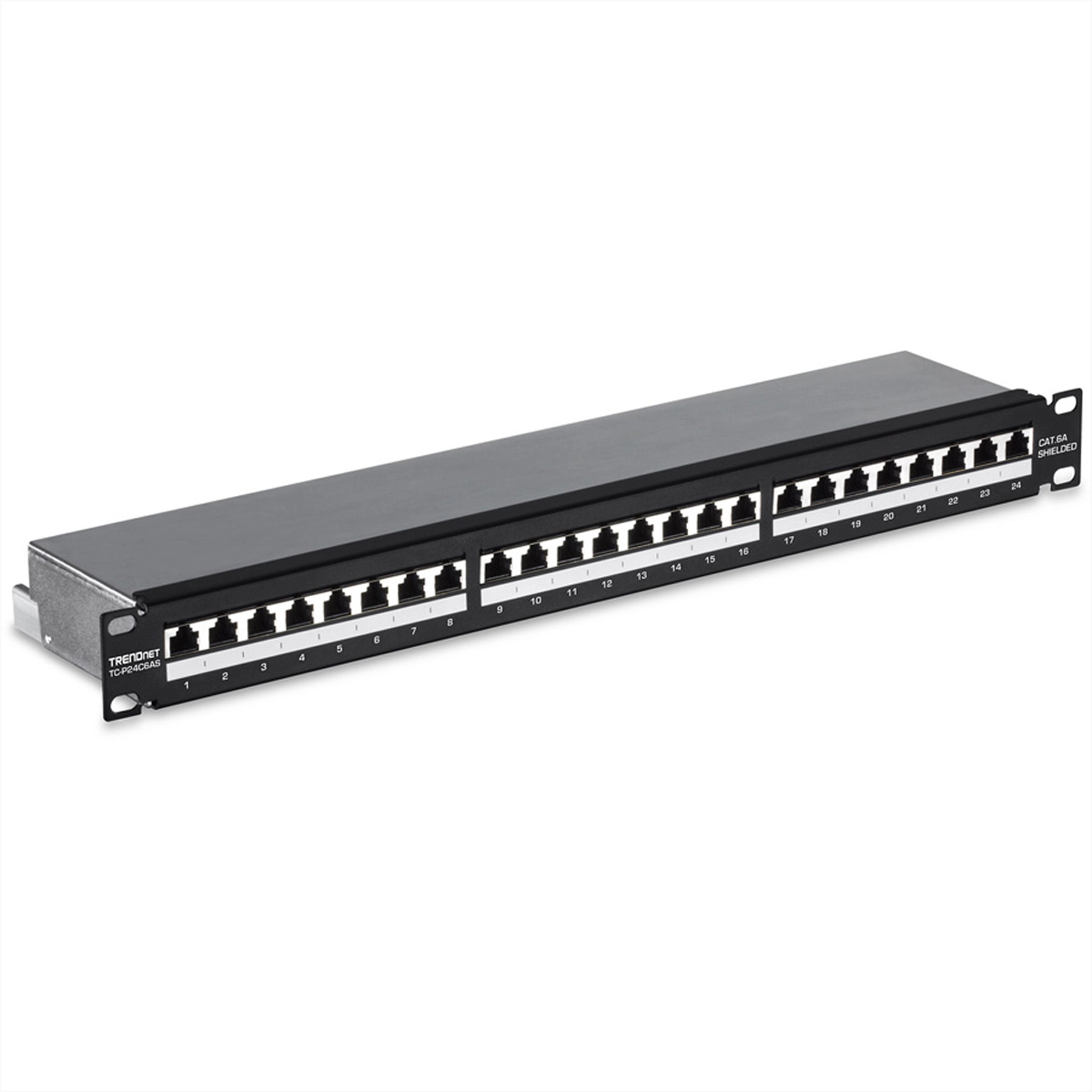 TRENDnet TC-P24C6AS Patch Panel, 24-Port Cat6A geschirmt Image