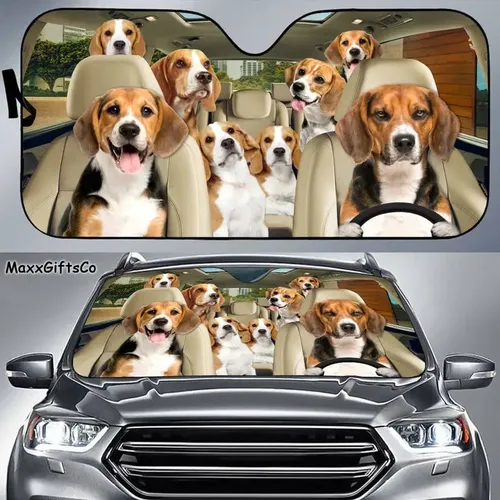 Beagle Auto Sonnenschutz Beagle Windschutz scheibe Hunde Familie Sonnenschirm Hunde Autozubehör