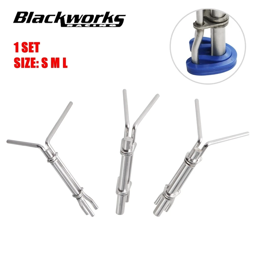 Universal Hydraulikzylinder Kolbenstangendichtung U-Tasse Installationswerkzeug S/M/L Edelstahl Boost Controller Reparaturwerkzeug 3 Stück SML Image