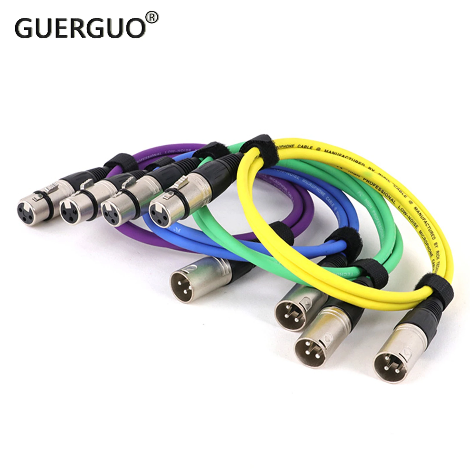Cavo patch audio -3 cavi colorati XLR maschio a XLR femmina PIN - Cavo XLR bilanciato per microfono 0,3 M 1 M 2 M 3 M 5 M 8 M 10 M 15 M