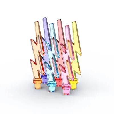 Regenbogen Schwein MOC Teile 27256 Welle Winkel Blitz Kompatibel Bricks DIY Assmble Bausteine Image