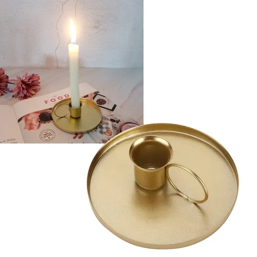 Kreative Retro Kerzenhalter Metall Kerzenhalter Konus Kerzenhalter mit Griff für Tischplatte