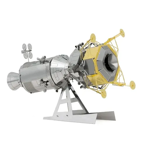 3D Metall Puzzle Luft-und Raumfahrt Apollo Saturn V mit Gantry Insight Mars Lander Apollo Csm mit lm
