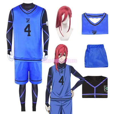 Anime Blue Lock Chigiri Hyoma Cosplay Kostüm Trikots Fußball Maillot fuß Uniforme Kleidung Image