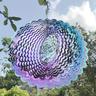 1pc 3D Hanging Wind Spinner Outdoor Decor For 3D Garden Wind Chimes Metal Yard Spinners 3D Stainless Steel Spinner Gifts Tree Of Life 3D Spinner With 360° Rotating Hook